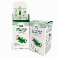 Boîte à vitamines portable personnalisée imprimée, emballage de luxe pour produits de santé, boîte en papier rigide biodégradable avec fermeture magnétique