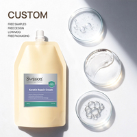 Crème capillaire végétalienne à la kératine et levure végétale 310g – Nourrissante, réparatrice, lissante, hydratante, anti-casse