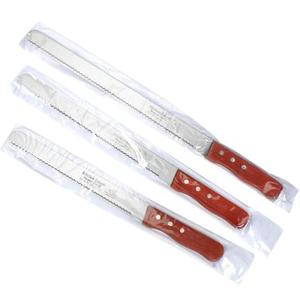 Penjualan laris pemotong kue pegangan kayu baja tahan karat pisau roti alat <span class=keywords><strong>Pasty</strong></span> kue alat kue untuk memanggang dapur - Product Image 6