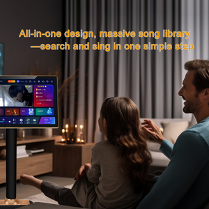 جهاز كاريوكي 4 في 1 - شاشة لمس 19.5 بوصة، مشغل ذكي بسعة 500 جيجابايت، مثالي للحفلات المنزلية والتجمعات العائلية - Product Image 4