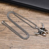 Design nordique rétro coulée noeud celtique en acier inoxydable casque spartiate masque pendentif collier Hip Hop hommes Viking bijoux