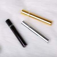 SUMEEAR 15ML Flacon de parfum en verre UV brillant de haute qualité Or Noir Argent Echantillon Vaporisateur Atomiseur Rechargeable