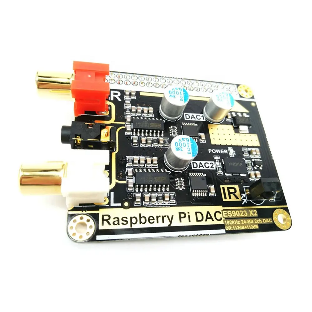 Taidacent frambuesa HIFI DAC RPI 4B/3B +/3B/2B/cero Dual decodificación Raspberry Pi I2S de Audio para reproductor Digital RPI DAC