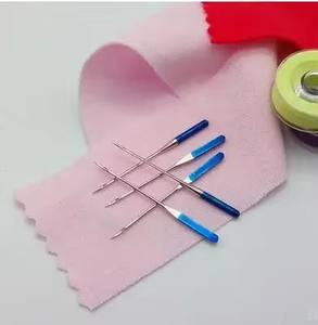 Janome-aguja <span class=keywords><strong>de</strong></span> <span class=keywords><strong>coser</strong></span> doméstica, punta azul, talla 11, número 990311000 - Product Image 3