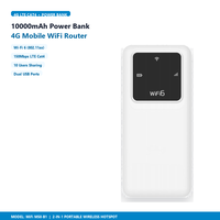 Routeur WiFi mobile 4G en gros OEM, batterie 10000 mAh, WiFi 6, 150 Mbps, LTE Cat4, Hotspot de poche avec double USB pour les voyages d'affaires