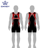 Justaucorps de gymnastique pour garçons en gros bon marché justaucorps de danse avec logo personnalisé