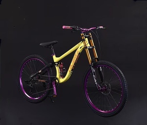 Bicicletta da Montagna 26 27.5 Pollici in Acciaio al Carbonio Nero, <span class=keywords><strong>8</strong></span> 9 10 Velocità, Ammortizzata, con Freno <span class=keywords><strong>a</strong></span> Disco Idraulico, Bici da Città Fuoristrada - Product Image 3