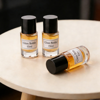 Botol Parfum Kaca Mini 15ml Transparan, Stok Pabrik Grosir, Botol Kaca Portabel, Promo Panas