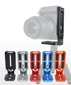 Plaque de fixation rapide en forme de L pour appareil photo, accessoire en aluminium pour prise de vue verticale, support pour stabilisateur Zhiyun <span class=keywords><strong>Ronin</strong></span> SC, trépied DSLR - Product Image 2