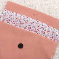 Enveloppe en coton et lin avec logo personnalisé de haute qualité peigne cosmétique pochette à parfum rabat en coton de luxe emballage de maquillage sac à poussière cadeau