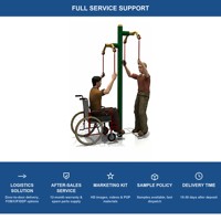 SageDelightRides Équipement de fitness extérieur commercial, aire de jeux accessible aux fauteuils roulants, avec fonction de descente assistée pour enfants, en acier, pour écoles, vente en gros