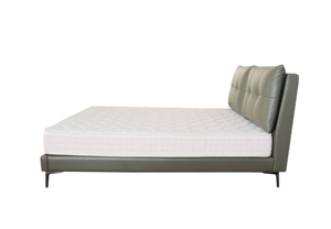 Moderno lusso doppio <span class=keywords><strong>letto</strong></span> telaio in <span class=keywords><strong>legno</strong></span> massello con testiera imbottita comodo stile in vera pelle <span class=keywords><strong>letto</strong></span> - Product Image 6