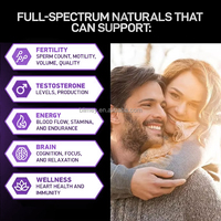 Complément alimentaire pour la fertilité masculine à base de plantes OEM avec L-Arginine, Epimedium, Ashwagandha pour le soutien immunitaire et l'amélioration fonctionnelle