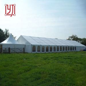Tente de réception Yijin 10x12m en PVC blanc, imperméable, quatre saisons, structure personnalisable pour 100 personnes - Product Image 4