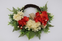 Karangan bunga tanaman buatan tangan dan bunga sutra Hydrangea Garland untuk dijual dengan harga rendah dekorasi pernikahan