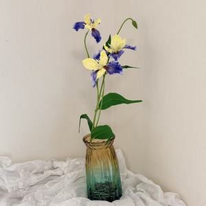 Nouvelle Collection : Fleurs d'<span class=keywords><strong>iris</strong></span> artificielles élégantes et orchidées pour la décoration de salons, chambres, lieux de mariage et espaces commerciaux - Product Image 4