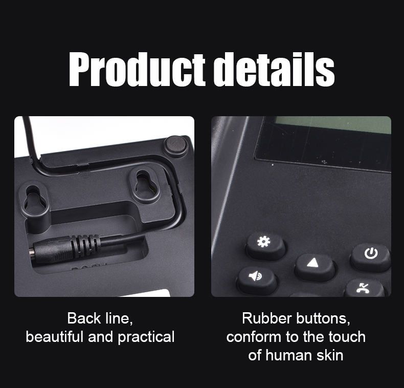 With lcd screen display ac power audio door phone intercom system