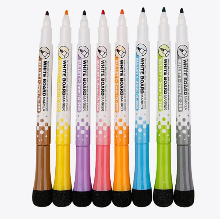 Whiteboard Office Marker Pens White Board Dry-Erase Marker Fine 2mm Nib 