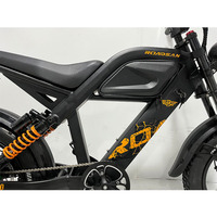 Vélo électrique hybride 20 pouces 750W Fat Bike en alliage d'aluminium Batterie au lithium 48v 15Ah 7 vitesses Autonomie de 60 km Durable
