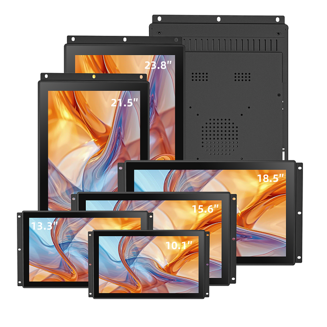 RCOMPT 10.1 Inch Sunlight Readable 1000 Nits TFT Industrial PCAP Touch Open Frame LCD Monitor for Interface Gaming