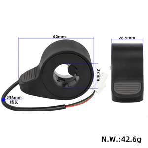 Accélérateur à pouce noir/gris d'origine pour trottinette électrique XM Elite, pièce de rechange pour frein et accélérateur à pouce, accélérateur de vitesse - Product Image 2