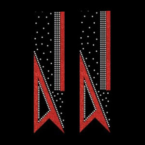 Hotfix personnalisé fer à repasser sur paillettes Crystal Cheerleading <span class=keywords><strong>cheveux</strong></span> arcs bande de transfert - Product Image 4