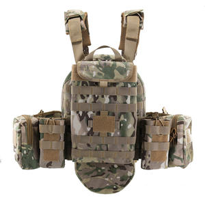 Chaleco Táctico Resistente, Conjunto de Chaleco de Entrenamiento de Camuflaje, Sistema de Liberación Rápida, Equipo de Campo Multifuncional, Bolsa de Chaleco Táctico - Product Image 1