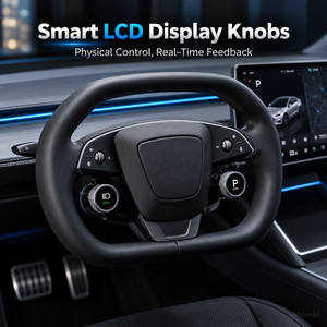 พวงมาลัยอัจฉริยะ Smart Yoke พร้อมจอ LCD คู่ ปุ่มควบคุม PRND สำหรับรถยนต์ Tesla Model 3 Highland และ Model Y Juniper - Product Image 2