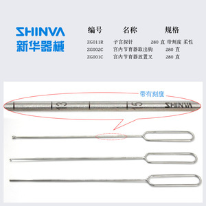 Pince de retrait de dispositif intra-utérin Xinhua ZG003R pour l'insertion et la pose de DIU, outil d'obstétrique et de gynécologie - Product Image 3