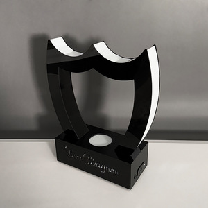 Wine Rack With Led <b>Light</b> Acrylic Shield Design For Bar Party Use Rechargeable - Product Image 1