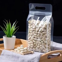 Sac sous vide alimentaire en plastique transparent Portable, prix de gros, sac de grains de haricots, noix, emballage de pesage