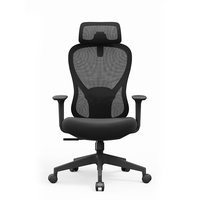 Chaise de bureau ergonomique moderne en maille à dossier haut, testée BIFMA, avec accoudoirs 3D réglables et soutien lombaire pivotant, vente en gros