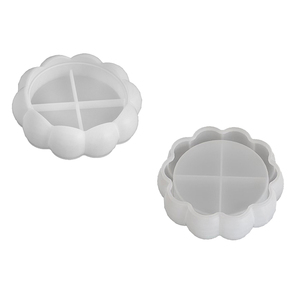 Moule en silicone 3D élaboré brillant bulle perle Lotus dentelle <span class=keywords><strong>plaque</strong></span> motif pour bricolage ciment résine bassin succulent bonsaï Vase - Product Image 3
