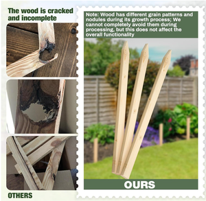 48 Estacas <span class=keywords><strong>de</strong></span> Madera Ecológicas <span class=keywords><strong>para</strong></span> <span class=keywords><strong>Jardín</strong></span>, 24 Pies, Estacas <span class=keywords><strong>de</strong></span> Topografía, Postes <span class=keywords><strong>de</strong></span> Señalización <span class=keywords><strong>para</strong></span> Soporte <span class=keywords><strong>de</strong></span> Plantas, Cerca <span class=keywords><strong>de</strong></span> Sílice, Fácil <span class=keywords><strong>de</strong></span> Ensamblar - Product Image 6