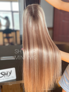 Top Quality Real Human <b>Hair</b> Toppers Straight <b>Texture</b> European <b>Hair</b> Topper Highlight Color Toppers for Women - Product Image 2