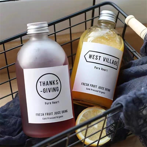 Commercio all'ingrosso 280 <span class=keywords><strong>Ml</strong></span> 350 <span class=keywords><strong>Ml</strong></span> 500 <span class=keywords><strong>Ml</strong></span> chiaro satinato rotondo freddo birra bevanda di <span class=keywords><strong>caffè</strong></span> succo di frutta bottiglia di vetro per bevande gassate - Product Image 5