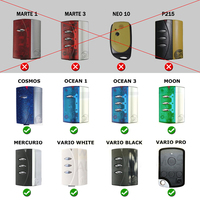 Télécommande de porte de garage PUJOL Vario 4U NOIR P9EM4UB000 433MHz Rolling Code
