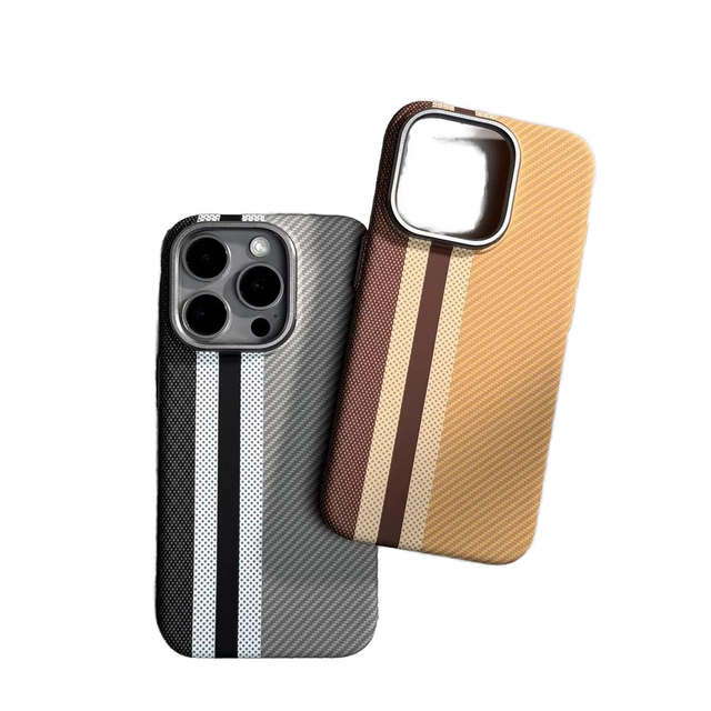 Business Design Oil Painting Carbon Fiber Slim PC Shockproof Magnetic Ring Holder Mobile Phone Case for 16 Pro for