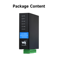 Módulo Ethernet Waveshare de 2 Canales RS485 a RJ45, Operación Independiente de Doble Canal RS485, Puertos Ethernet Dobles, Gateway IoT