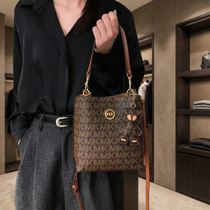 Bolso de Hombro Vintage para Mujer, de Piel Sintética PU, con Patrón de Letras, Correa Única, Cierre de Cremallera, para Uso Diario, Otoño y Primavera - Product Image 3