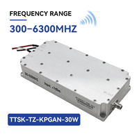 Module amplificateur de puissance RF GaN 30W 300-6300MHz, amplificateur de signal RF ultra large bande pour système de communication sans fil
