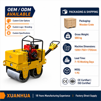 Compacteur vibrant à double tambour R500 de 2,5T, 25kN, diesel, pour la construction routière