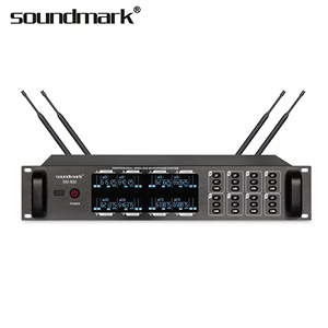 SM-800 一拖八无线合金鹅颈手持式 AA 电池会议麦克风，信噪比 >60dB，带腰包 - Product Image 2