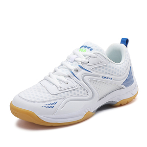 Vente en gros Chaussures de Pickleball Hommes et Femmes Chaussures de Badminton PU Chaussures de Badminton Blanches Professionnelles de <span class=keywords><strong>Handball</strong></span> - Product Image 2