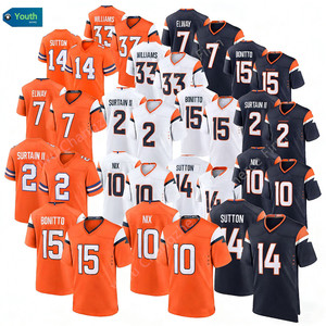 2026 كيدز يوث دنفر سيتي 10 # بو نيكس 15 # بونيتو 2 # سلطان-2 14 # قميص فريق ساتون الرياضي المطرز لكرة القدم الأمريكية - Product Image 1