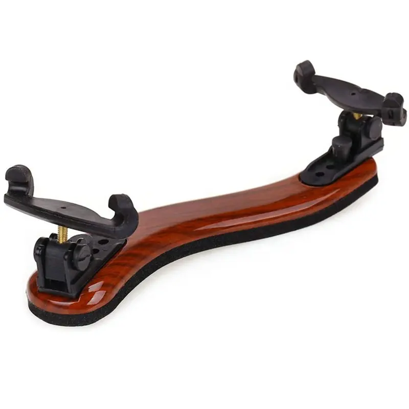 Violin Shoulder Rest for 4/4 and 3/4 with Collapsible and Height Adjustable Feet, Maple grain Violin Shoulder Rest