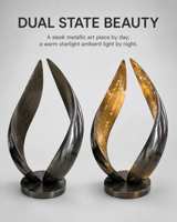 Sculptures d'art abstrait modernes en acier inoxydable poli miroir, forme circulaire, pour les espaces publics, les centres commerciaux, les cours, les villas