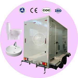 Toilettes publiques mobiles automatiques 2025 avec fosse septique, réservoir d'eau propre et sortie d'eaux usées - Product Image 5