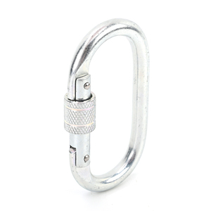 Mosquetón ovalado para arnés, cierre de tornillo, directo de fábrica, 25KN - Product Image 3