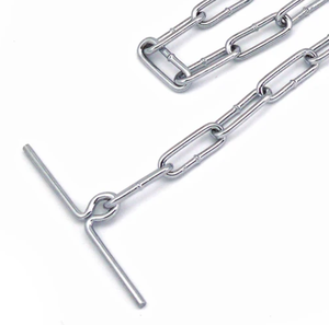 สายจูงสัตว์เลี้ยงเหล็กแข็งแรงทนทานสำหรับสุนัขขนาดใหญ่ที่แข็งแรงผลิตจากไต้หวัน - Product Image 3